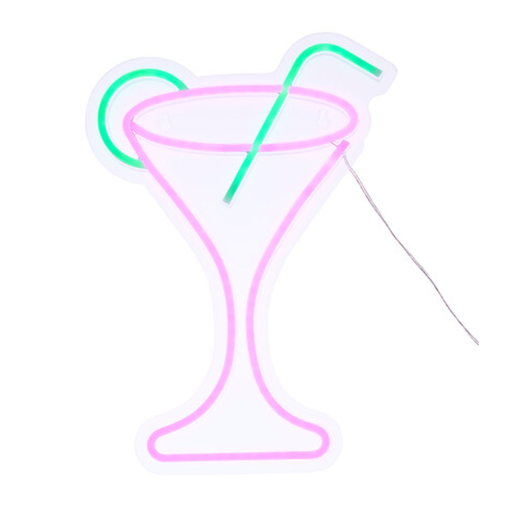 Atmosphera Cocktail LED wall neon height 34.7 cm