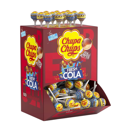 Chupa Chups Fresh Cola Box of 150 Lollipops