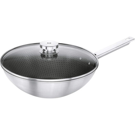ZWILLING Joy Plus Wok Pan 18/10 Stainless Steel - 30cm