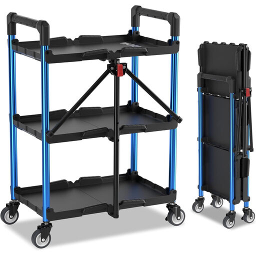 WORKPRO 3-Tier Collapsible Service Cart