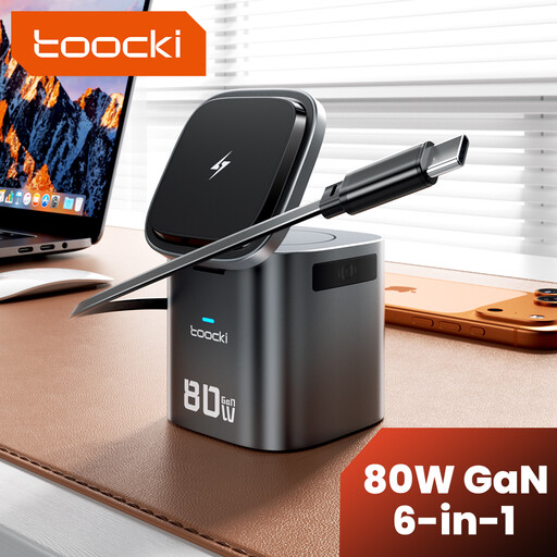 toocki Magnetic Wireless Charger for iPhone: Fodable 3 in 1 Charging Station