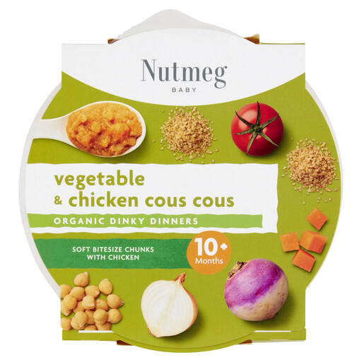 Nutmeg Vegetable & Chicken Couscous 10+ Months 190g