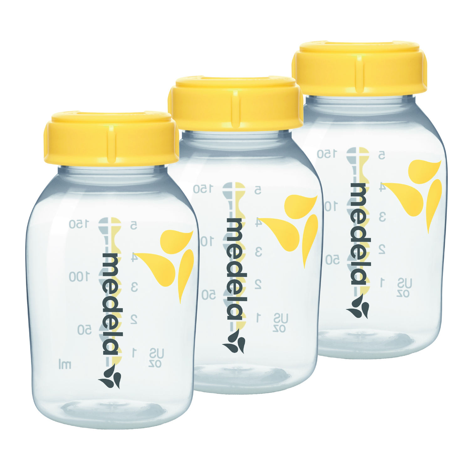 Medela Breastmilk Storage Bottles with Lid 150ml 3 pack
