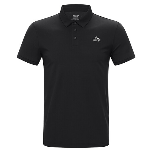 PELLIOT Short-Sleeved T-Shirt for Man Black XL Camping Travel Waterproof Durable
