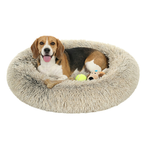 Plush Donut Dog Crate Mat, 90 cm