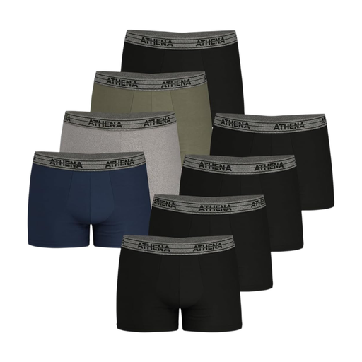 ATHENA Basic Cotton Ecopack Boxers 8 Pack