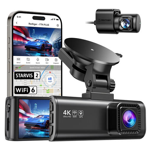 REDTIGER F7NP 4K Dash Cam Front Rear