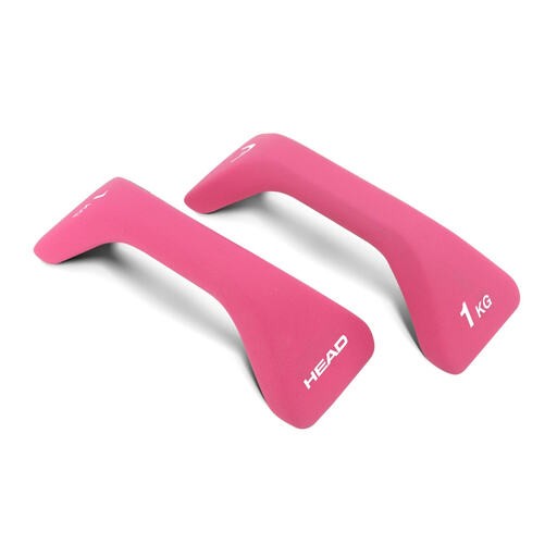 Head Push-Up Dumbbells Iron 1kg x 2 pcs Pink