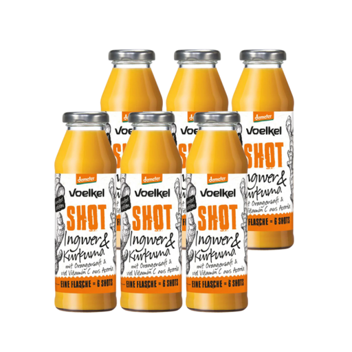 Voelkel Organic Ginger Turmeric Shot 0.28 L x 6