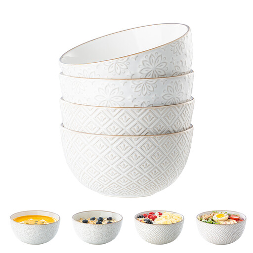 DAFUCERAMIC Cereal bowls 29 oz, Ceramic Soup Bowl for Kitchen