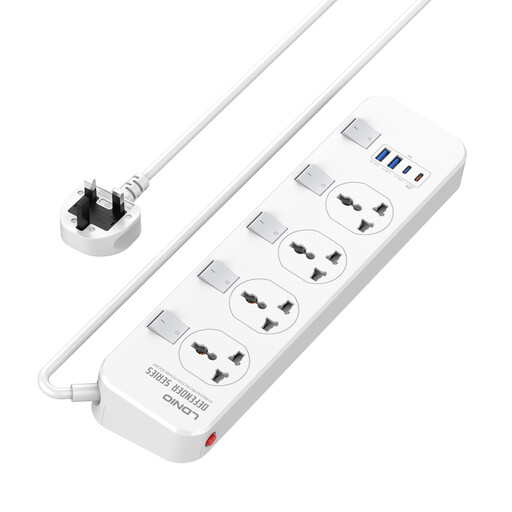 LDNIO SC4408C 4-Way Power Strip with Independent Switches