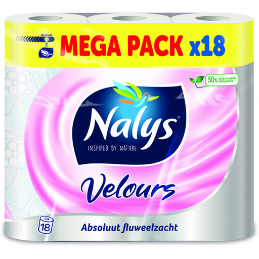 Nalys Velours 3-Ply 18 rolls