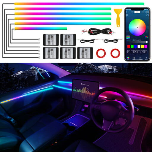 Dreamcolor Acrylic 10-in-1 LED ambient lighting for cars