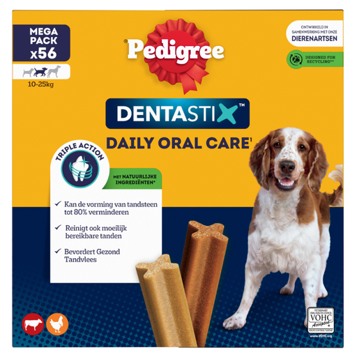 Pedigree Dentastix Medium Multipack 56-Pack 1.44 kg