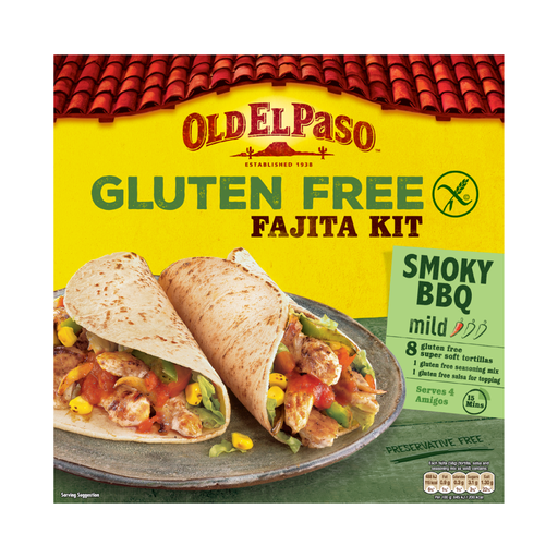 Old El Paso Gluten Free Fajita Kit Smoky BBQ 462g