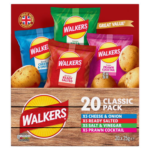 Walkers Variety 20 x 25g crisps