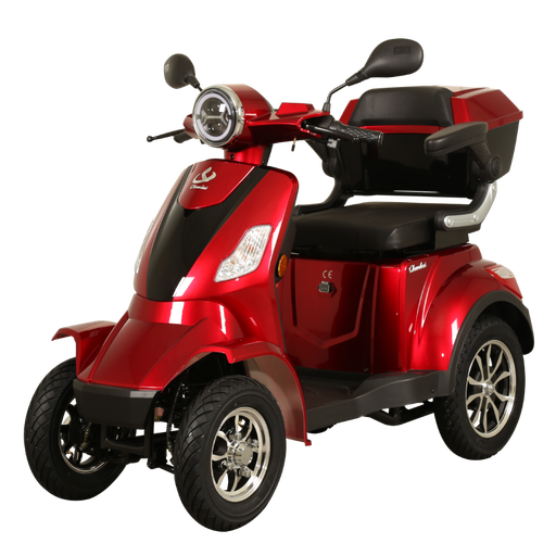 Chunlai CL-30ZR-60 elektrisch voertuig met 4 wielen rood zwart