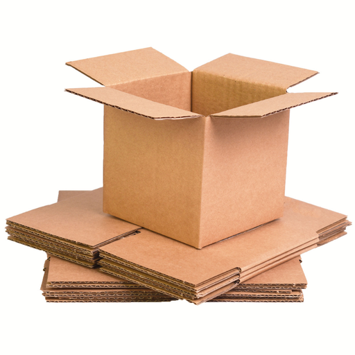 Triplast Single Wall Cardboard Boxes 4x4x4"