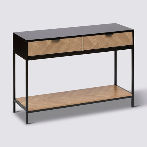 5five Chevron Console Table - 110 cm, 2 Drawers