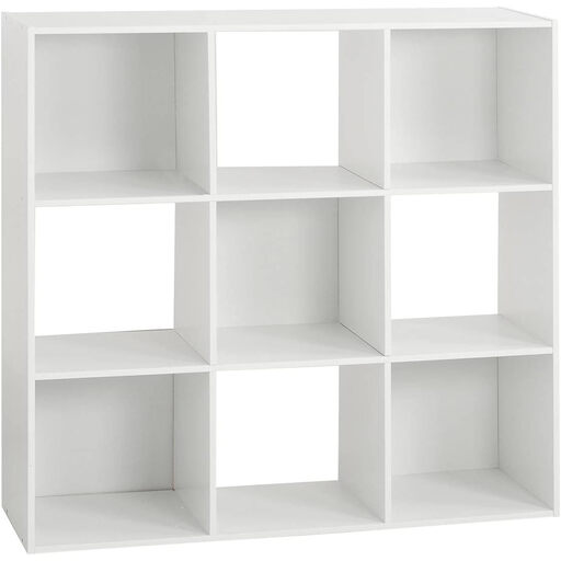 5five Compartment Cabinet with 9 Shelves - White, 100.5 x 32 x 100.5 cm