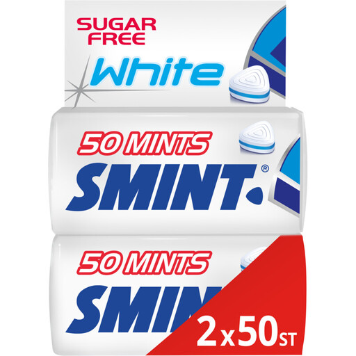 Smint White Peppermint - 2 x 50 pieces