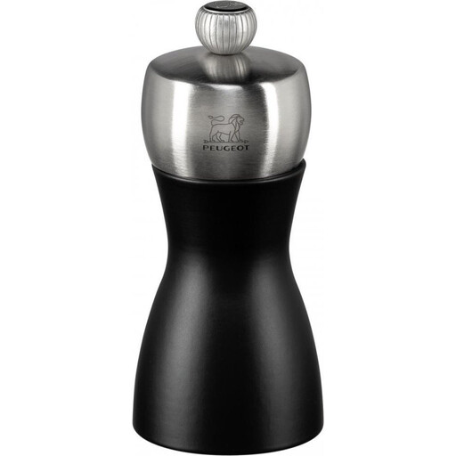 Peugeot Fidji Pepper Mill - Beechwood, Matte Black, 12cm