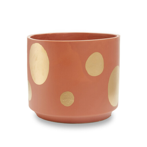 Premier Housewares Gold Speckled Ceramic Planter