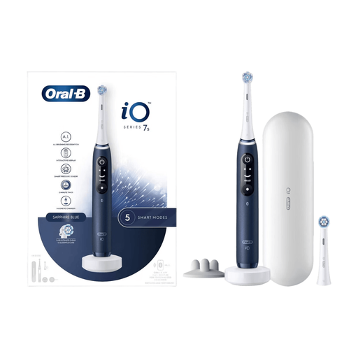 Oral-B iO Series 7s Rechargeable Electric Toothbrush Set, Blue