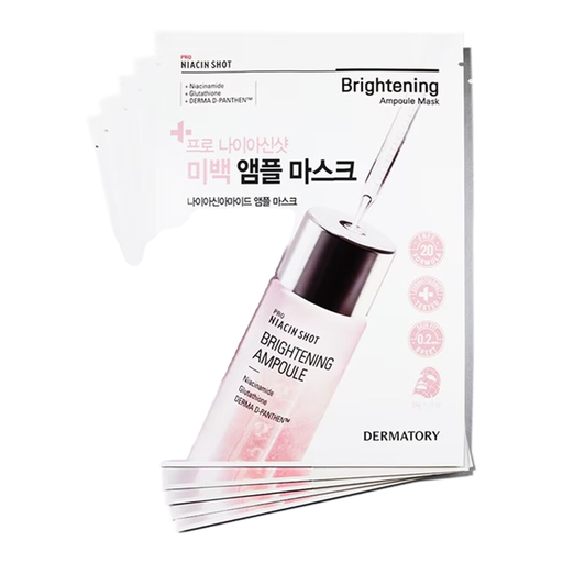 DERMATORY PRO NIACIN SHOT BRIGHTENING AMPOULE MASK 5EA