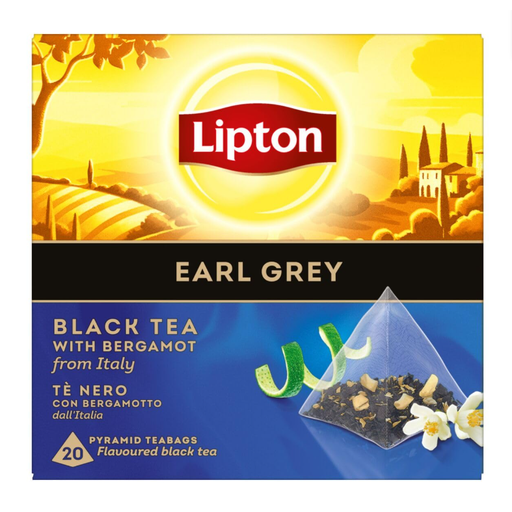 Lipton Earl Grey with Italian bergamot, box of 20 tea bags