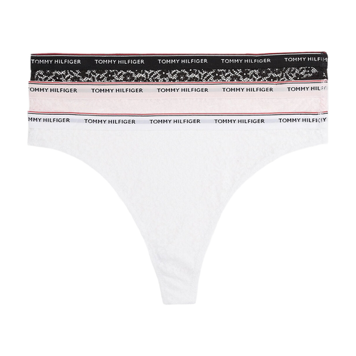 Tommy Hilfiger Premium Essentials 3 Pack Thong Lace Extended Sizes