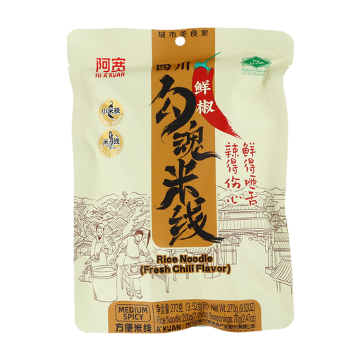 Bai Jia A'KUAN Rice Noodle Fresh Chili Flavor