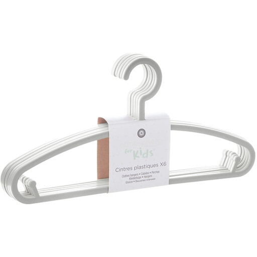Atmosphera Children's Clothing Hangers Set - Grey, 6 pcs