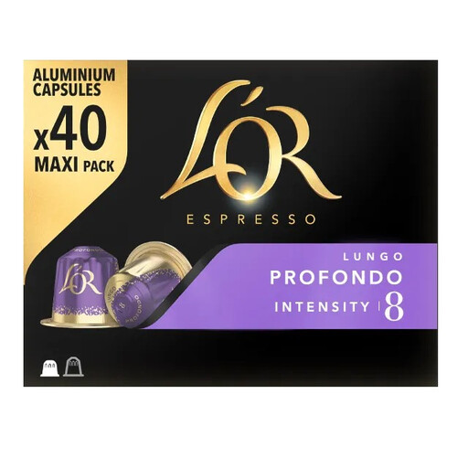 Pack of 40 L'OR Profondo coffee capsules