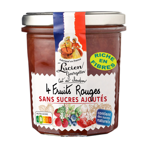 Lucien Georgelin four red fruit preparation, 320 g jar