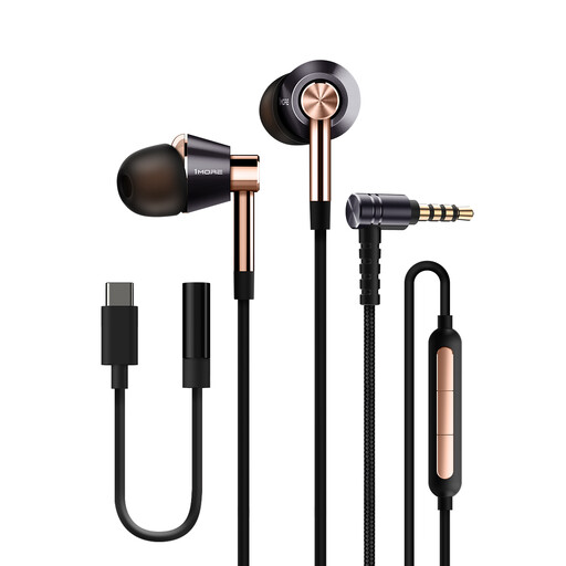 1MORE E1001 Triple Driver In-Ear Earphones Hi-Res Audio Wired Headphones