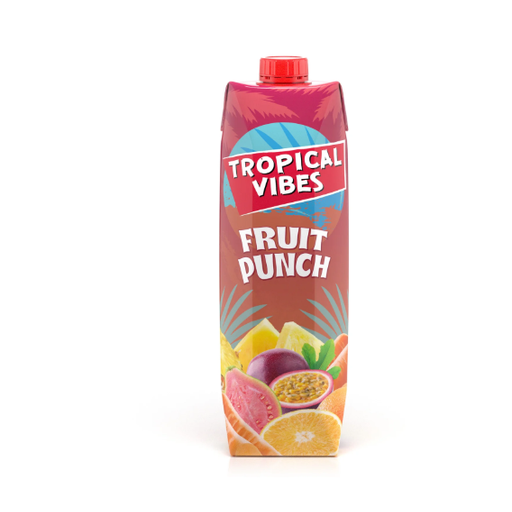 Tropical Vibes TETRA FRUIT PUNCH 1L x 6 Packs
