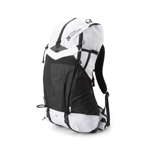 Mobi Garden, Phantom Pro 3D Dyneema 45L Backpack, Ultralight Hiking Backpack, Large Capacity Trekking Pack, White, Ultralight and Stable structure with Enhanced Breathability