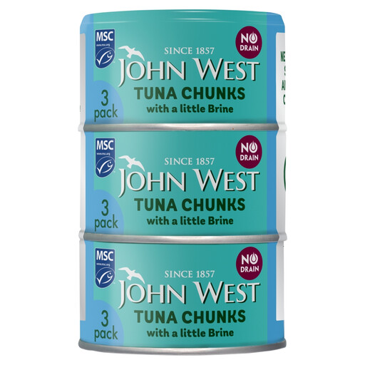 John West No Drain Tuna Chunks In Brine