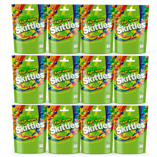 Skittles Vegan Sweets Sours Flavoured Treat Bag 136g