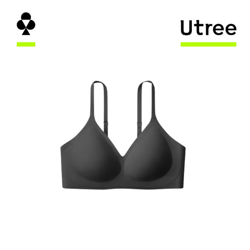 Utree Women's Seamless Wire-Free Comfort Bra Black