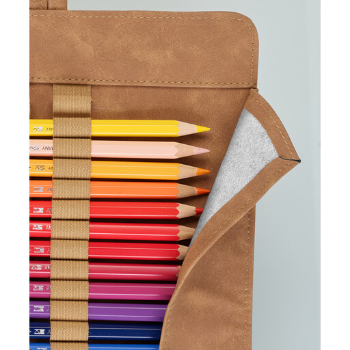 Faber-Castell Art & Graphic Pencil Roll Brown