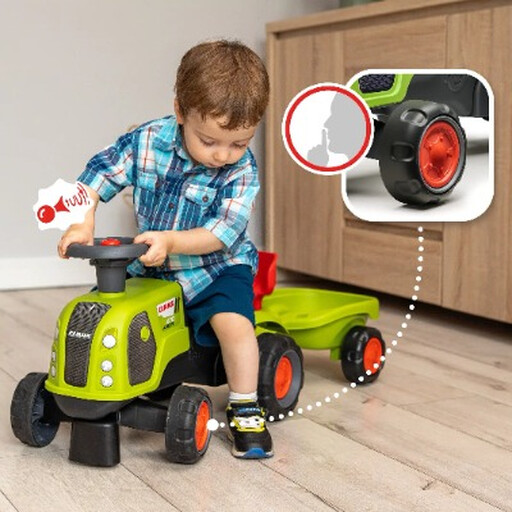 Claas Tractor Ride-On Toy with Steering Wheel