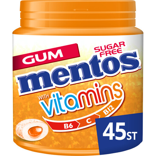 Mentos Gum Vitamins Citrus Blend
