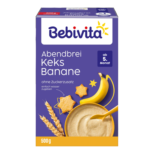 Bebivita Good Night Porridge Biscuit & Banana Baby Cereal