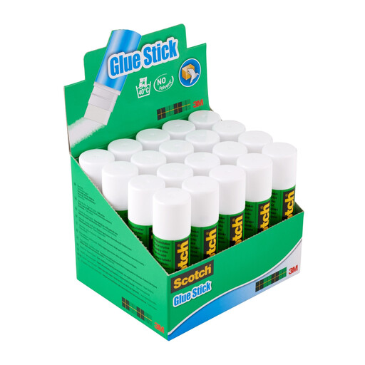 Scotch Permanent Glue Stick, Display of 20 Sticks, 21g
