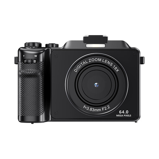 Komery X9 4K 64MP Autofoucs Vlogging Camera with 18X Digital Zoom, Compact Digital Camera with Flash Light & Anti-Shake, Photography Camera for Teenagers Beginners-Black