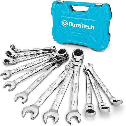DURATECH 12-Piece Flex-Head Ratcheting Spanner Set