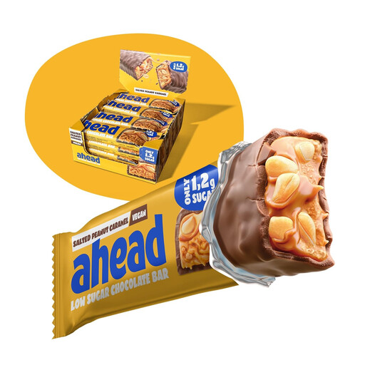ahead Low Sugar Bar - Salted Peanut Caramel