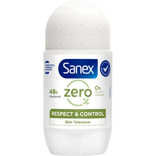 Sanex Roll-On Deo - Zero% Respect & Control 50ml